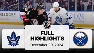 NHL Highlights | Maple Leafs vs. Sabres | December 20, 2024