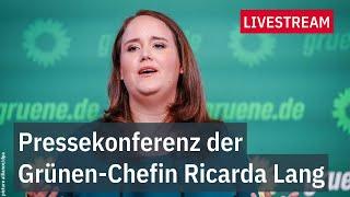 LIVE: Pressekonferenz der Grünen-Chefin Ricarda Lang