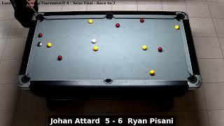 Johan Attard vs Ryan Pisani | Euro Mens Ranking Tournament 4 | Semi final