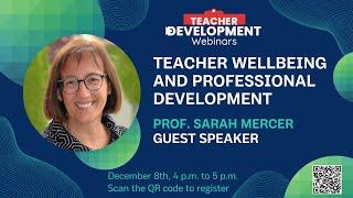 Sarah Mercer - Teacher Wellbeing and Professional Development