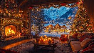 Instrumental Christmas Music With Fireplace  Relaxing Christmas Music  Christmas Ambience