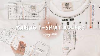 Making T-Shirt Rulers Behind The Scenes | Small Business Vlog #003