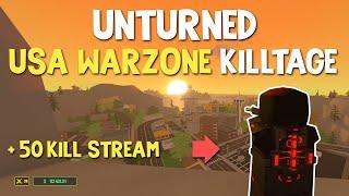 LOW TIER PVP 50+ KILLS ( USA WARZONE ) MONTAGE #1 | unturned