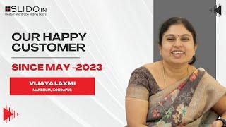 Sliding wardrobe design for Mrs. Vijaya Laxmi | Wardrobe Design | SLIDO | Customer Testimonial - 01