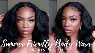 SUMMER FRIENDLY BODY WAVE | FRONTAL INSTALL | ZAHRIA SHANTI