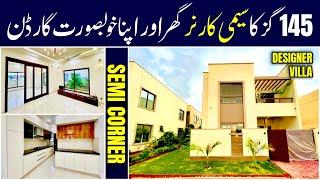 Semi Corner Villa Bahria Town Karachi | Ali Block | 125 Square Yards House