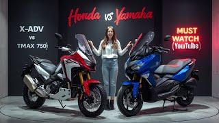 2025 Honda X-ADV 750 vs Yamaha TMAX 750: Scooter Showdown! ️#honda #yamaha