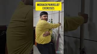 3 exercises for mid back pain : Arogya physiotips #midback #backpain