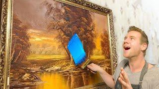 Customizing Giant THRIFT SHOP Paintings!