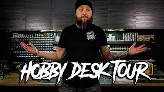 Hobby Desk Tour.......a look at my setup for building miniatures and terrain