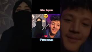 Alizeh and Aayush first meet on tiktok Alizeh jamali Aayush Singh Thakuri Start of sweet love story