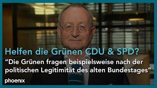 Sondervermögen: Berlin-Korrespondent Scherfer zum Union-SPD-Milliardenpaket und nötiger Grünen-Hilfe