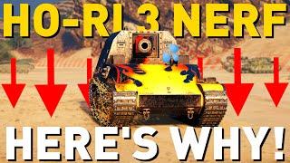 Why they're NERFING the Ho-Ri 3 in World of Tanks!