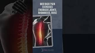 Mid Back Pain Exercises (Thoracic Joints, Rhomboids, Ribs) #shorts