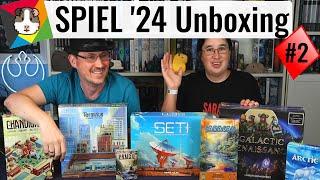 SPIEL '24 Neuheiten Unboxing - SETI, Terminus, Chandigarh, Galactic Renaissance, Artic, Caracas