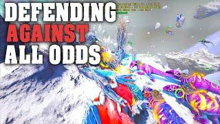 Defending Our Lunar Cave Outnumbered 15vs30! | Ark PVP Official