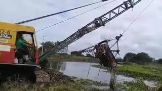 22 RB Dragline Dredging River Bed
