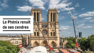 Les grues LTM aident à la reconstruction de Notre-Dame | Liebherr