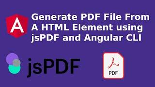 Generate pdf from HTML in div using Angular CLI 11 & jsPDF [2021] | #jsPDF #makePDF jsPDF