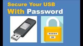 How to add password on the USB drive | Bitlocker