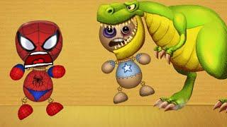 The T-Rex VS Spider Buddy - Kick The Buddy