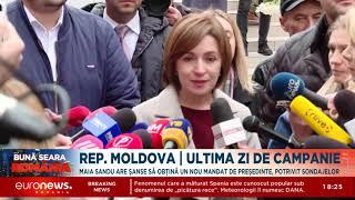 Ultima zi de campanie în Republica Moldova. Maia Sandu are șanse să câștige un nou mandat