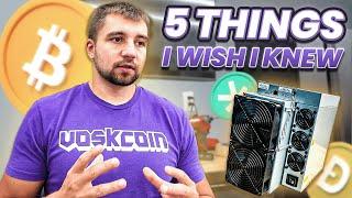 What I WISH I KNEW Before I Started Mining Bitcoin BTC...