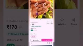 Aesthetic purple jewelry on meesho #shorts #viral #aesthetic