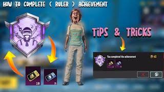 How To Complete ( Ruler ) Achievement | Free 200 Achievement points & Crates | PUBGM