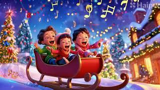 Jingle Bells Songs for kids with lyrics|Nursery Rhyme|fun|Kiddo's learning corner