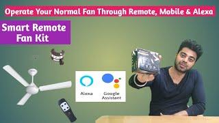 Make Old Fan Smart ! Breezalit Remote Fan Kit Complete Setup with Alexa, Google