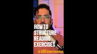 How to Structure Reading Exercises for Persons with ASD