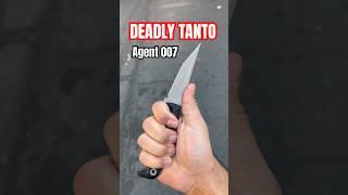 This is the DEADLIEST TANTO knife | Tkell Knives Agent 007 #shorts #shortsviral  #tanto