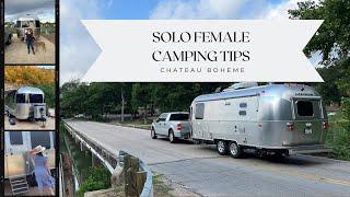 Female Solo Camper | Camping Safety Tips | Solo Travel Tips | Chateau Boheme