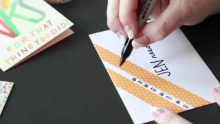 Washi tape ideas: Decorate an envelope