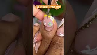 $5 Toenail Press Ons #reels #tiktok #shorts #nails #pressonnails #nailtutorial links in comments