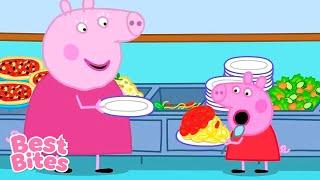Peppa Enjoys Spaghetti! | Peppa's Best Bites | Kids Cartoon
