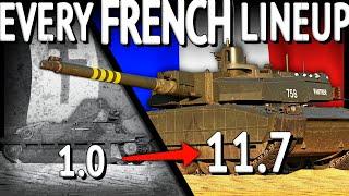 ONE Match With EVERY FRENCH LINEUP (War Thunder)