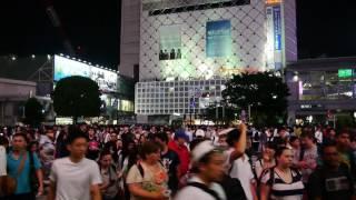 Große Kreuzung in Tokyo (Stadtteil: Shibuya)