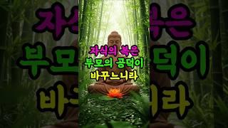 자식의 복은 부모 공덕으로 바꿀 수 있느니라 #부처님말씀 #자식운명 #공덕쌓기 #부모역할 #불교명언 #부모자식