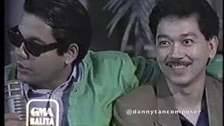 DANNY TAN - KORINA SANCHEZ INTERVIEW - MAGANDANG UMAGA 1989