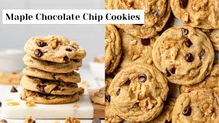 Gooey Maple Chocolate Chip Cookies