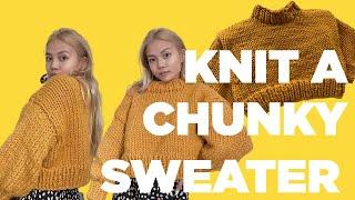 how to knit: a chunky sweater | oli sweater walkthrough