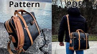 Leather Briefcase pattern/Leather Shoulder Bag patterns/Laptop Bag pattern/ patterns