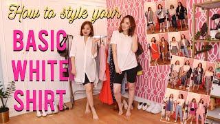 HOW TO STYLE A BASIC WHITE SHIRT! (10 ways)