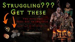 Diablo 2 Resurrected -  Hell or Nightmare a Struggle to Survive? Try These Cheap Items.