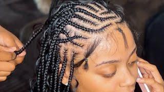 Trendy Boho Tetris Fulani Braids Tutorial | *BEGINNER FRIENDLY*| •BraidsByTyTi