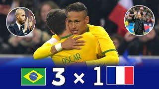 The Day Neymar Jr & Oscar Impressed Zinedine Zidane & Thierry Henry ◽Brazil 3 × 1 France