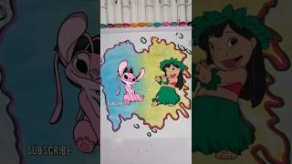 Lilo Pelekai & angel from Disney's "Lilo & Stitch Acrylic paint art #disney #lilostitch