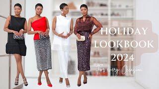 HOLIDAY LOOKBOOK | ELEGANT CHIC OUTFIT IDEAS 2024 | ama loves beauty